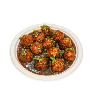 Prawn Manchurian with crispy prawns in spicy Indo-Chinese sauce